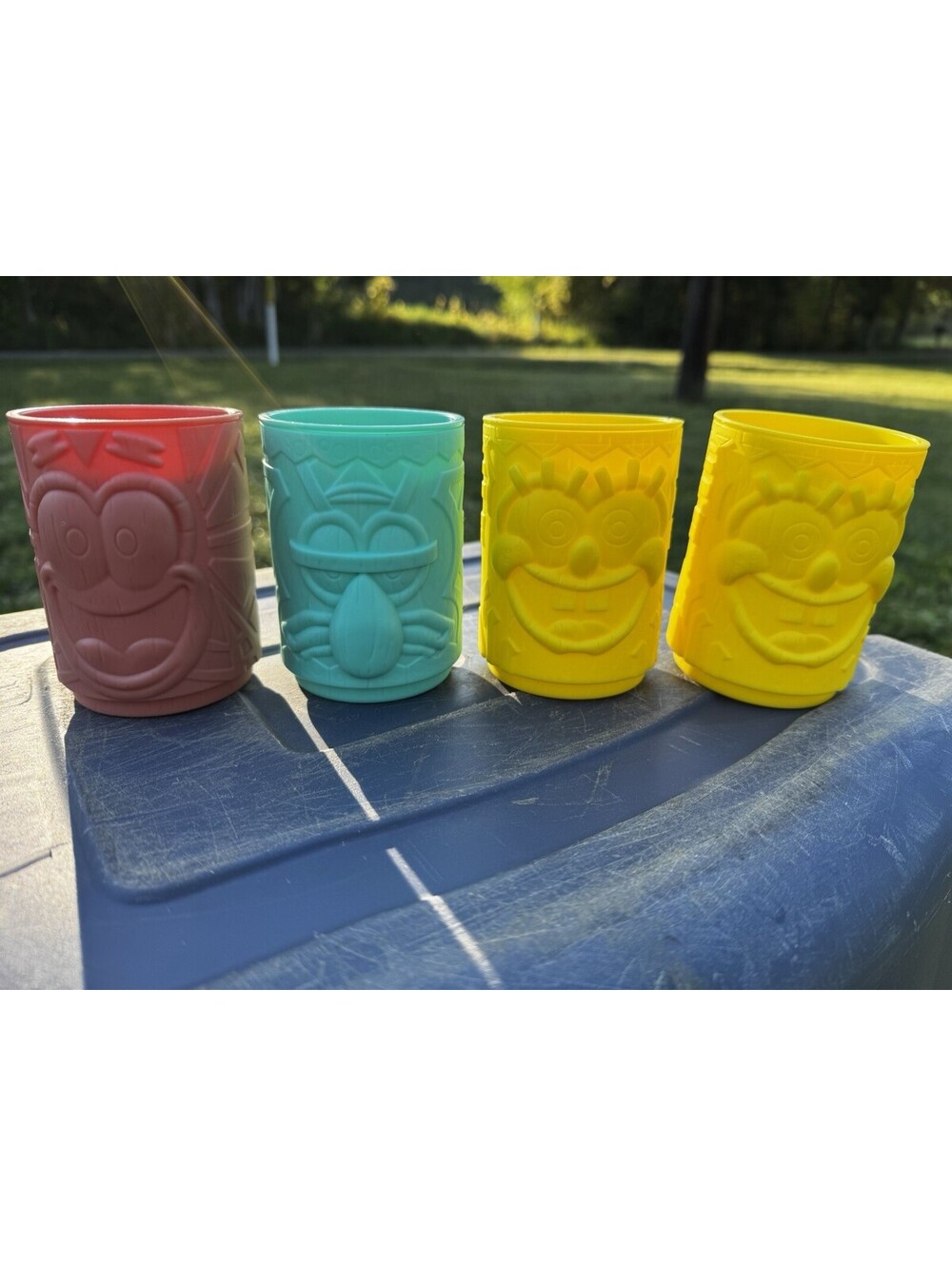 ⭐️Set Of 4 Burger King SpongeBob Cups